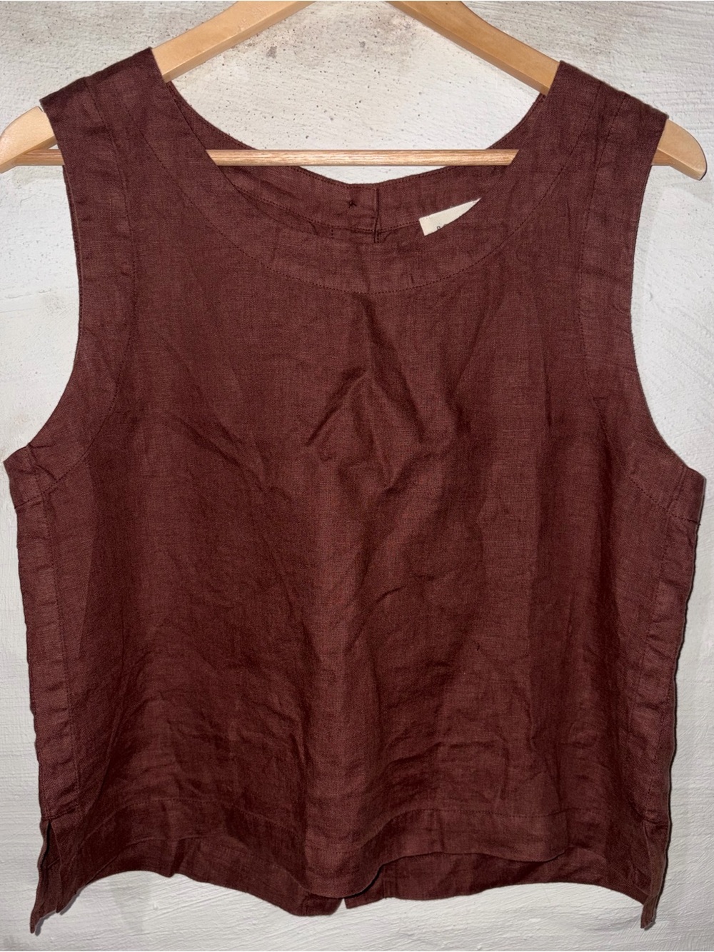 🌱Poetry Linen Button Back Tank - Picture 4 of 7